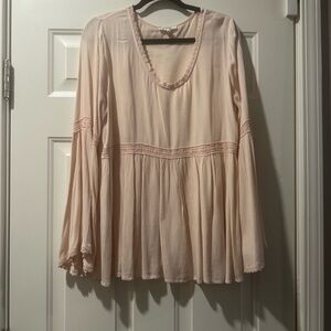 Peach blouse size large